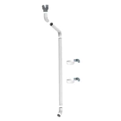 Pisko Pyöreä syöksytorvipaketti liukulähdöllä 100mm, 3 m